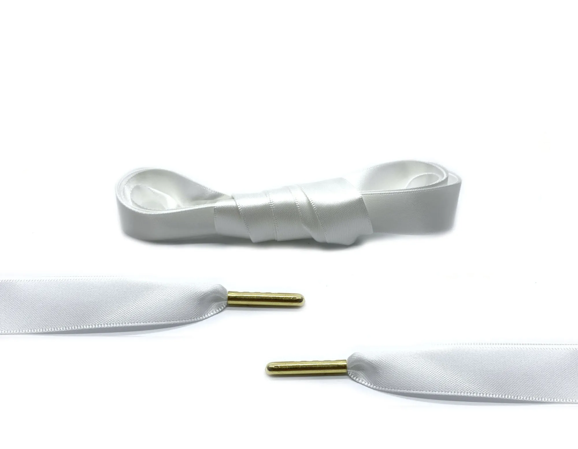 White Ribbon Laces