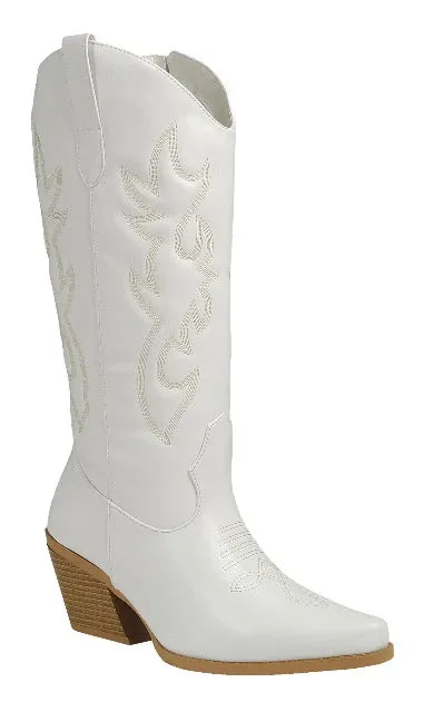 White Tall Western Creek Boot