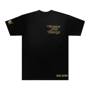 Women Are Drugs (Caramel) | Heavyweight Black Tee