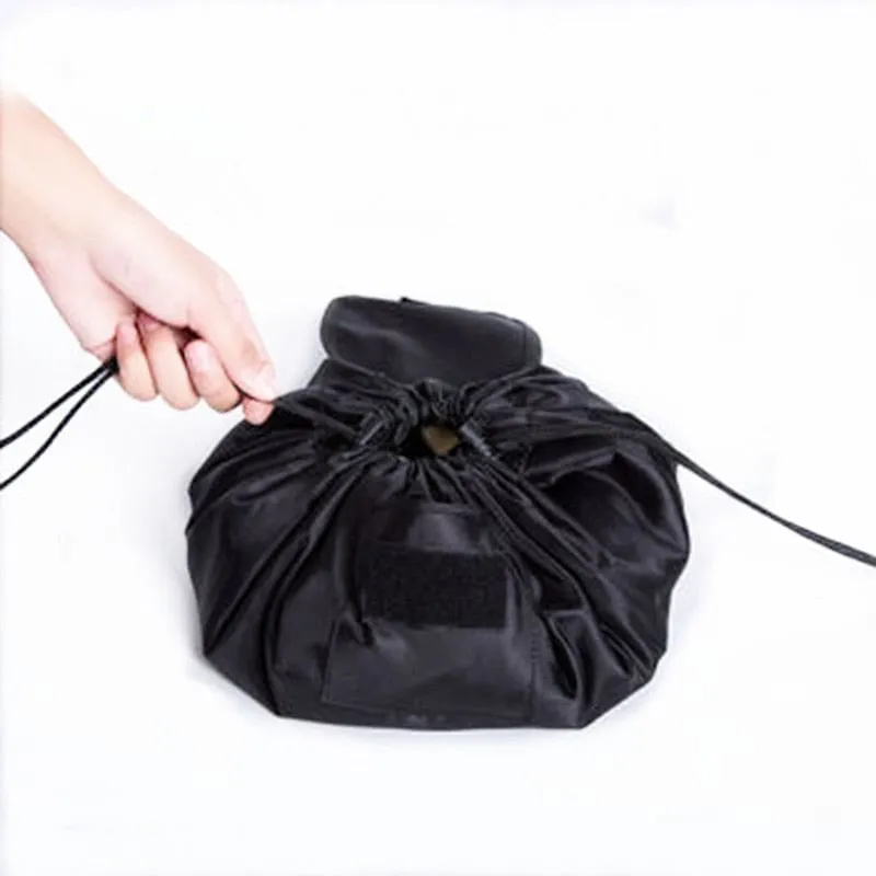Women Drawstring Cosmetic Bag travel Organizer bag pouch Make Up Case Storage Makeup Bag