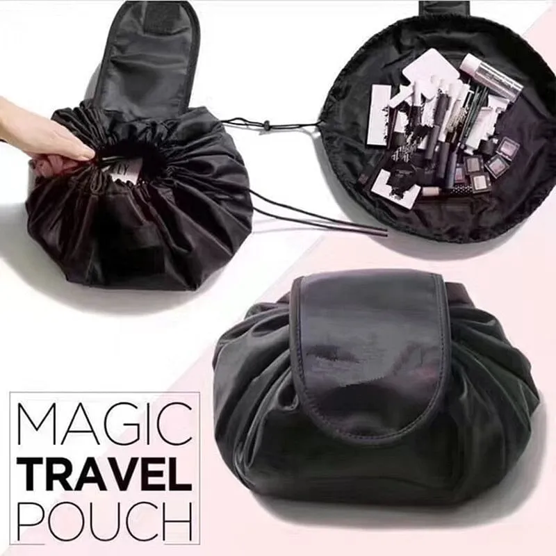 Women Drawstring Cosmetic Bag travel Organizer bag pouch Make Up Case Storage Makeup Bag