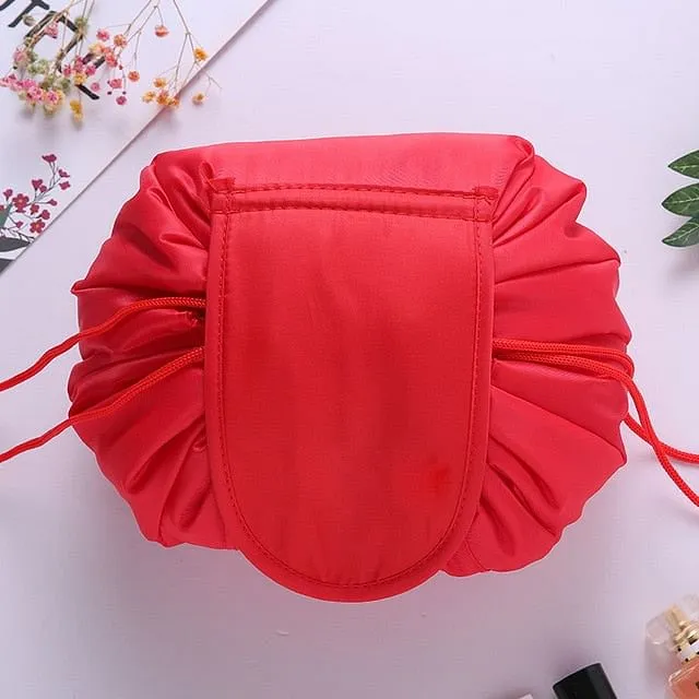 Women Drawstring Cosmetic Bag travel Organizer bag pouch Make Up Case Storage Makeup Bag