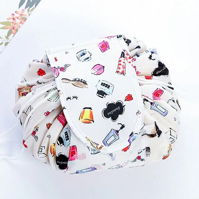 Women Drawstring Cosmetic Bag travel Organizer bag pouch Make Up Case Storage Makeup Bag
