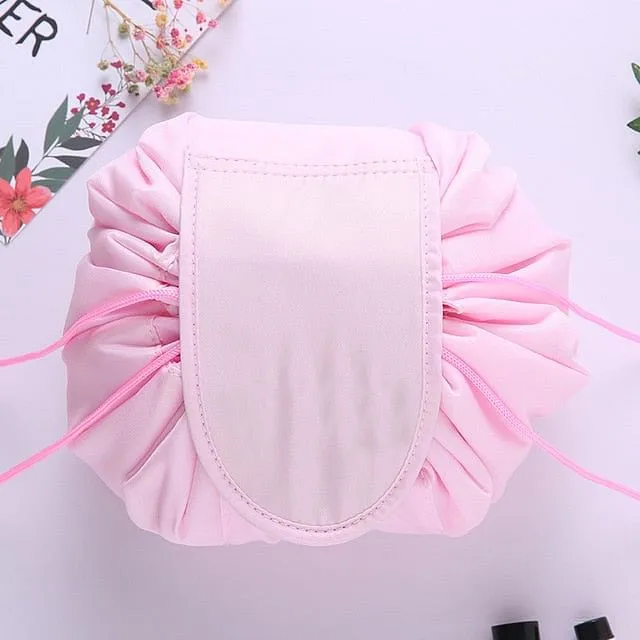 Women Drawstring Cosmetic Bag travel Organizer bag pouch Make Up Case Storage Makeup Bag