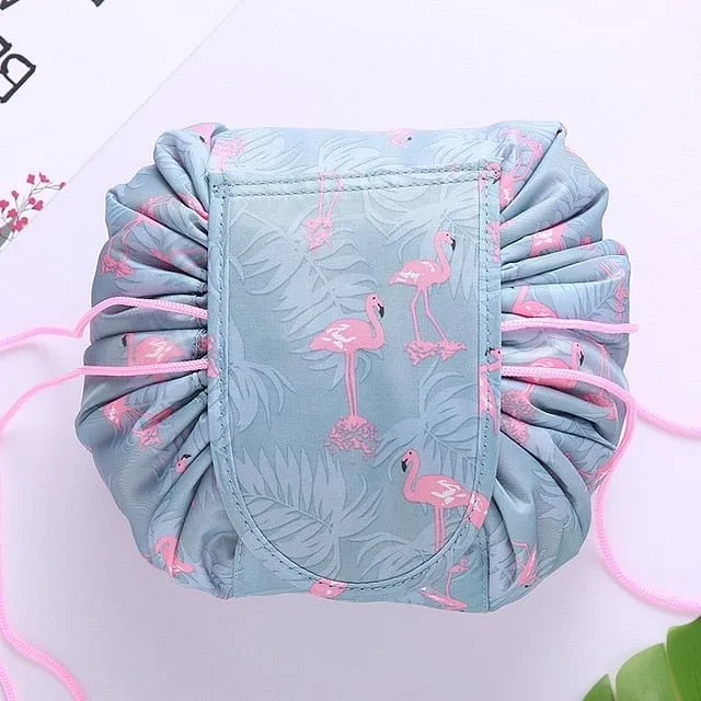 Women Drawstring Cosmetic Bag travel Organizer bag pouch Make Up Case Storage Makeup Bag
