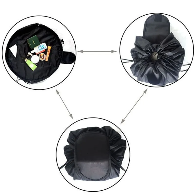 Women Drawstring Cosmetic Bag travel Organizer bag pouch Make Up Case Storage Makeup Bag