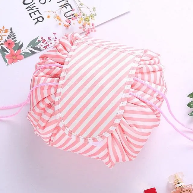 Women Drawstring Cosmetic Bag travel Organizer bag pouch Make Up Case Storage Makeup Bag
