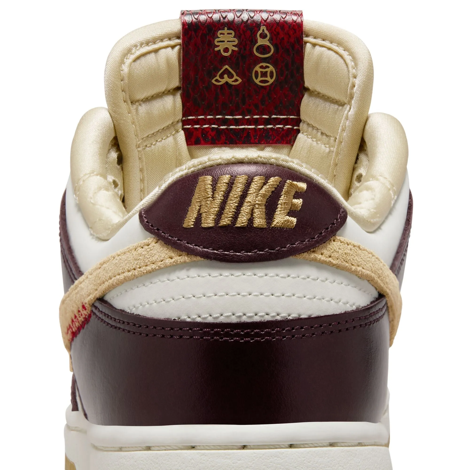 WOMENS NIKE DUNK LOW LX HV5991-171 "YEAR OF THE SNAKE" - SAIL/BURGUNDY CRUSH/TEAM GOLD