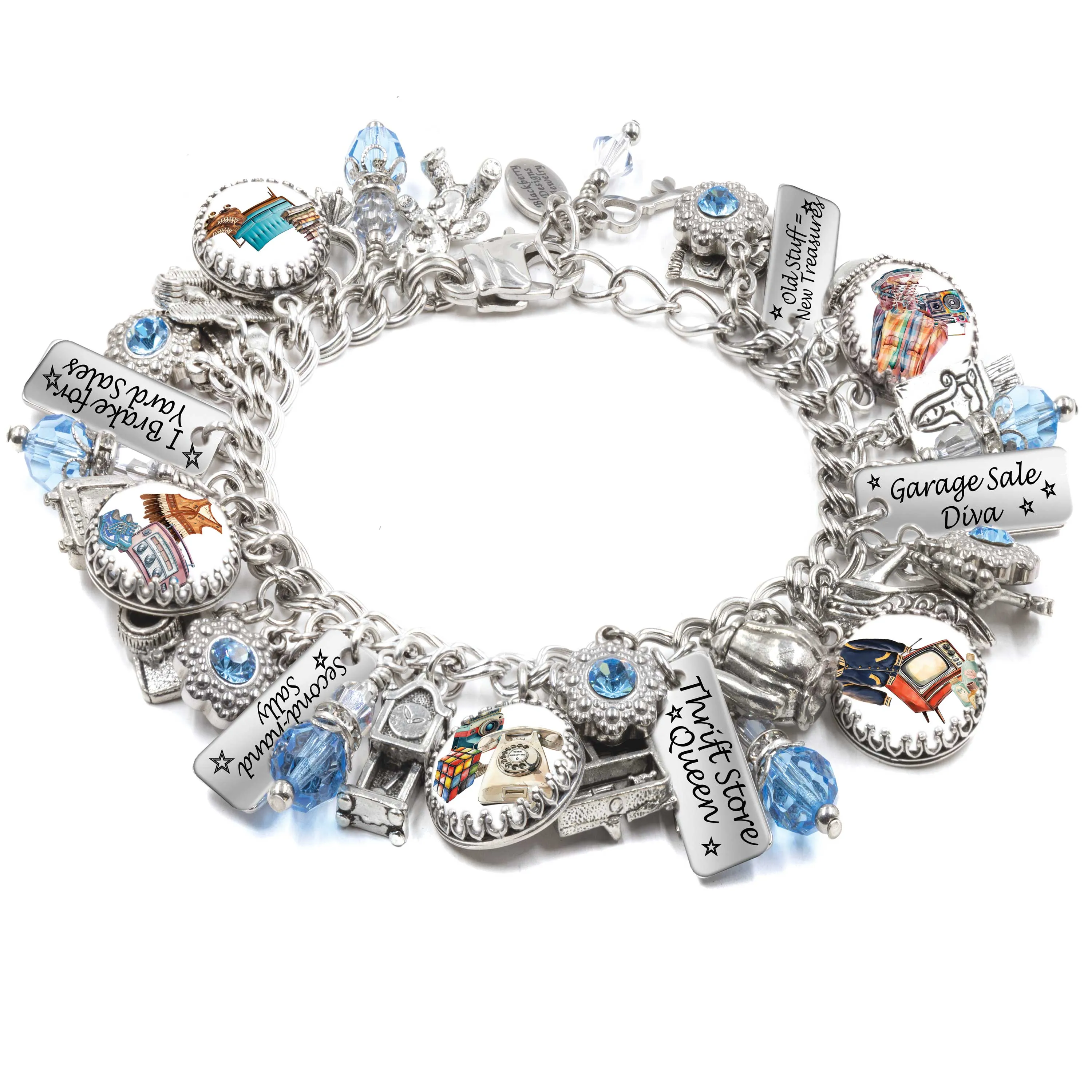 Yard Sale Thrift Shop Charm Bracelet