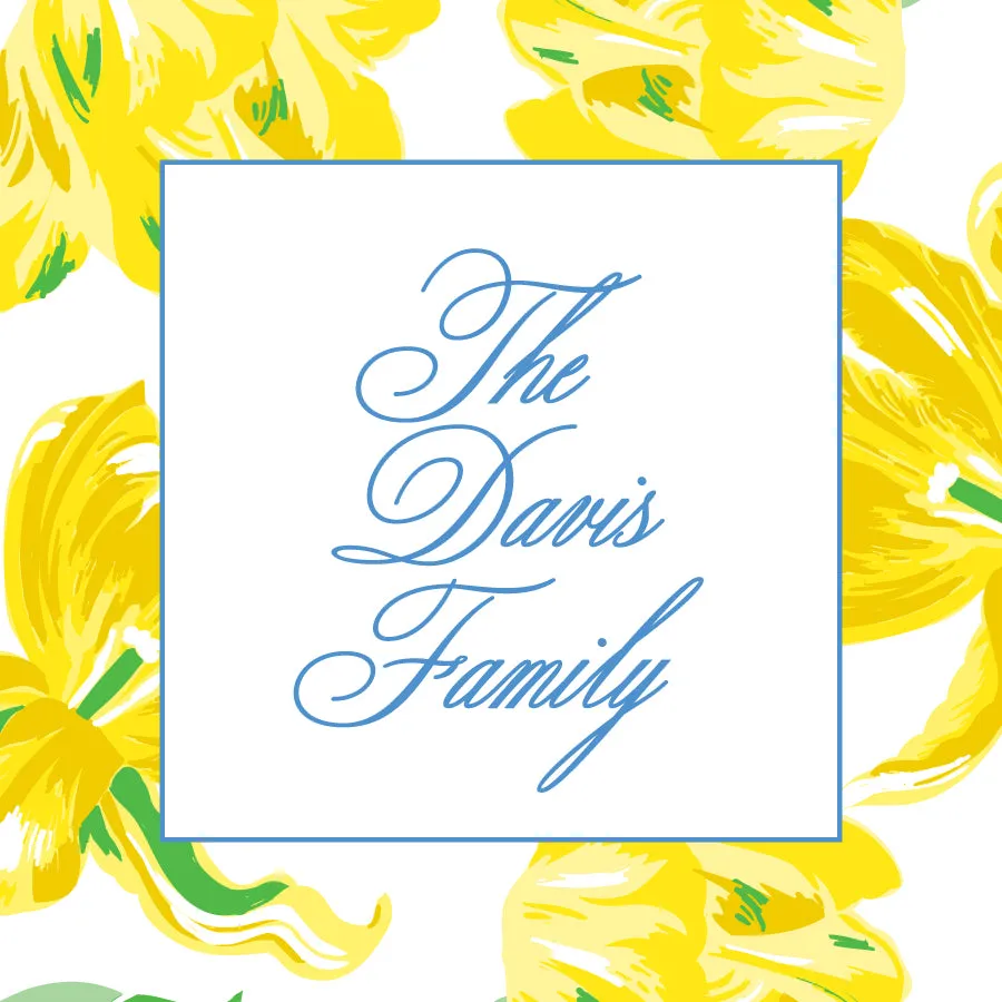 Yellow Tulips Calling Card