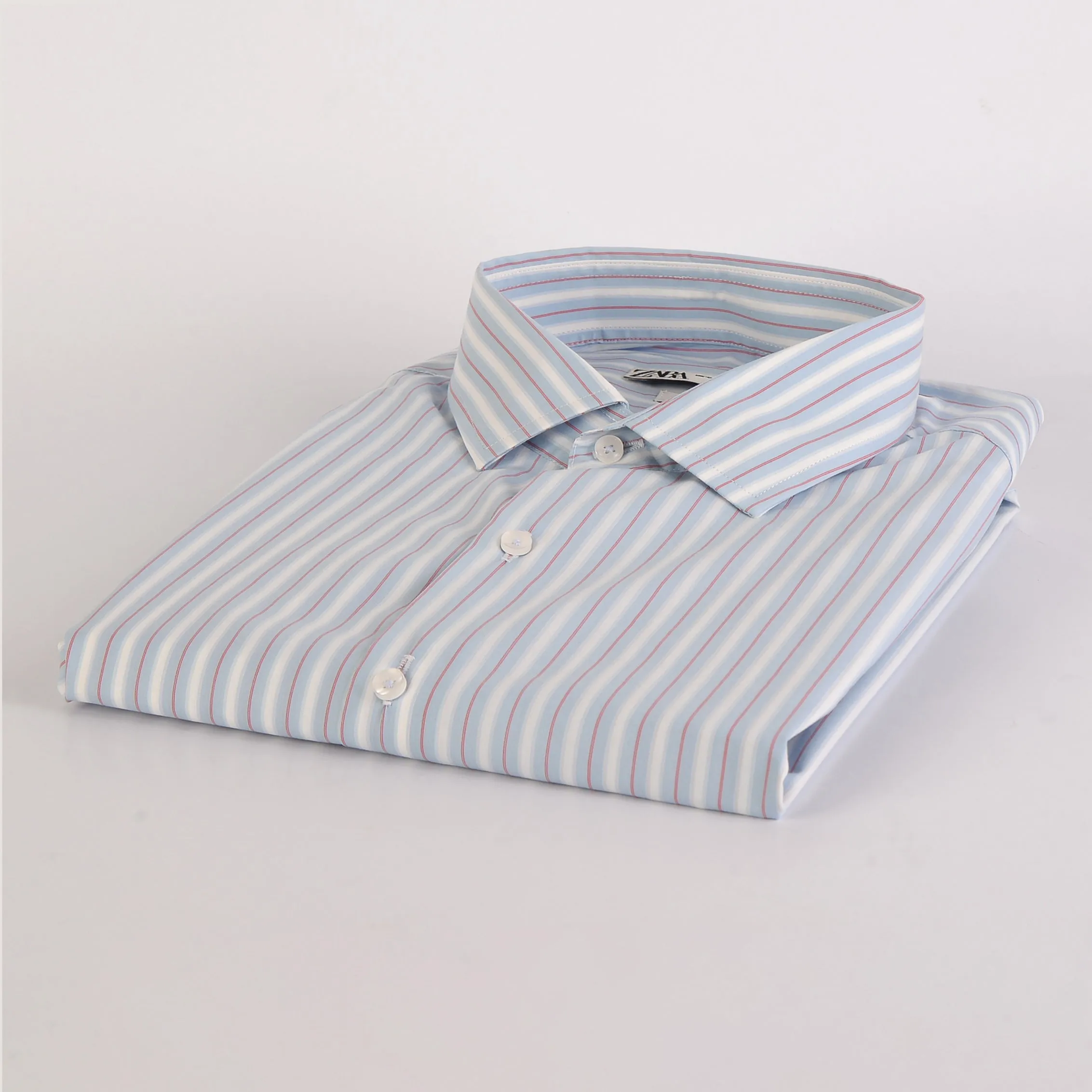 ZR White & Blue M Stripes Shirt
