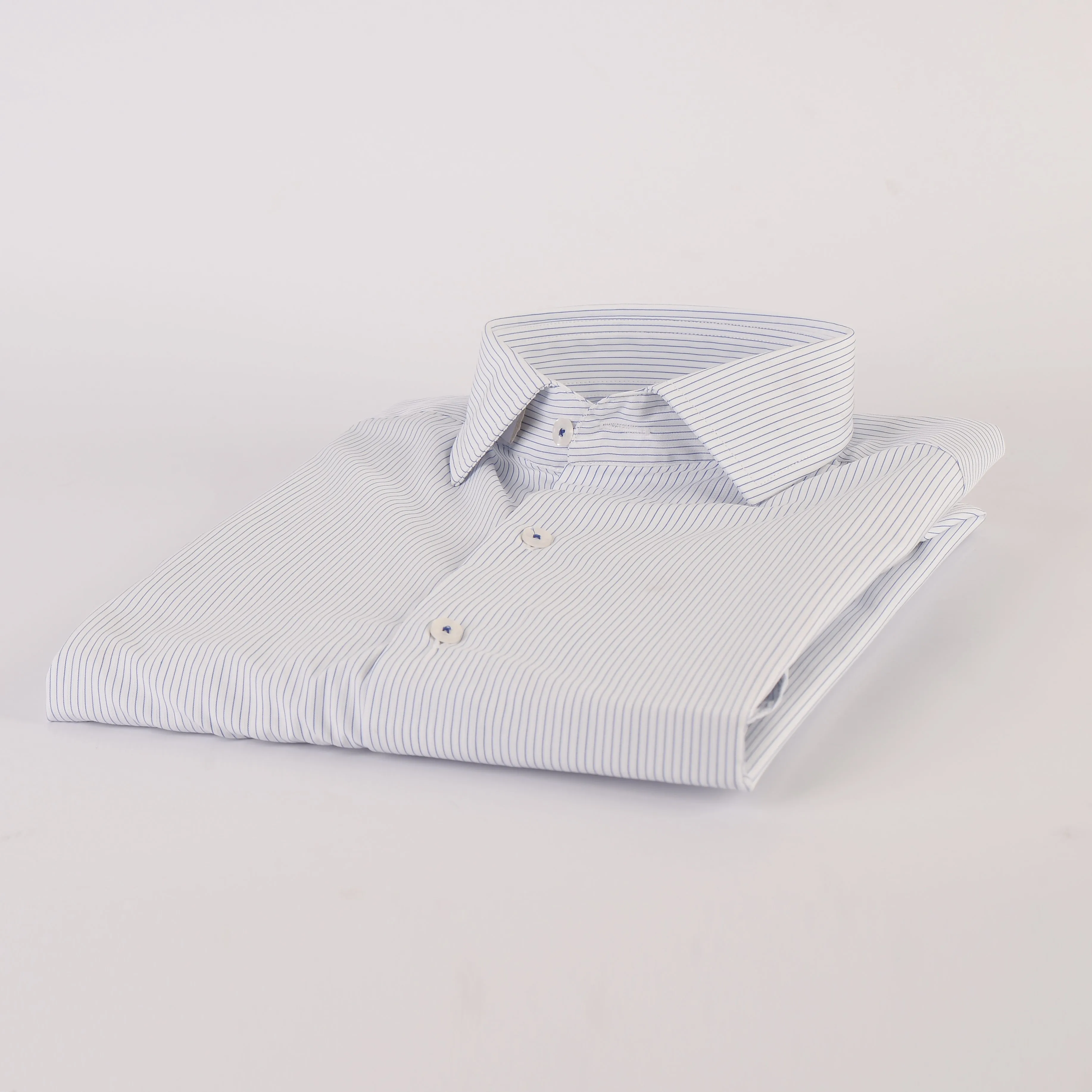 ZR White & Blue Pin Stripes Shirt
